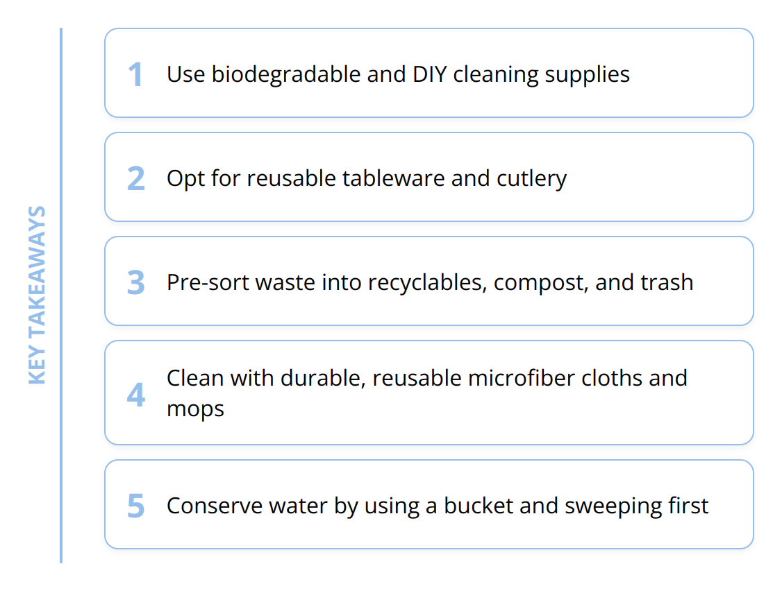Key Takeaways - How to Clean Up After a Party in an Eco-Friendly Way