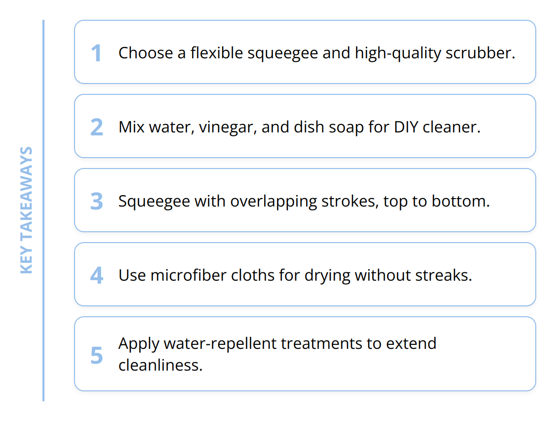 Key Takeaways - How to Wash Windows Quickly and Effectively
