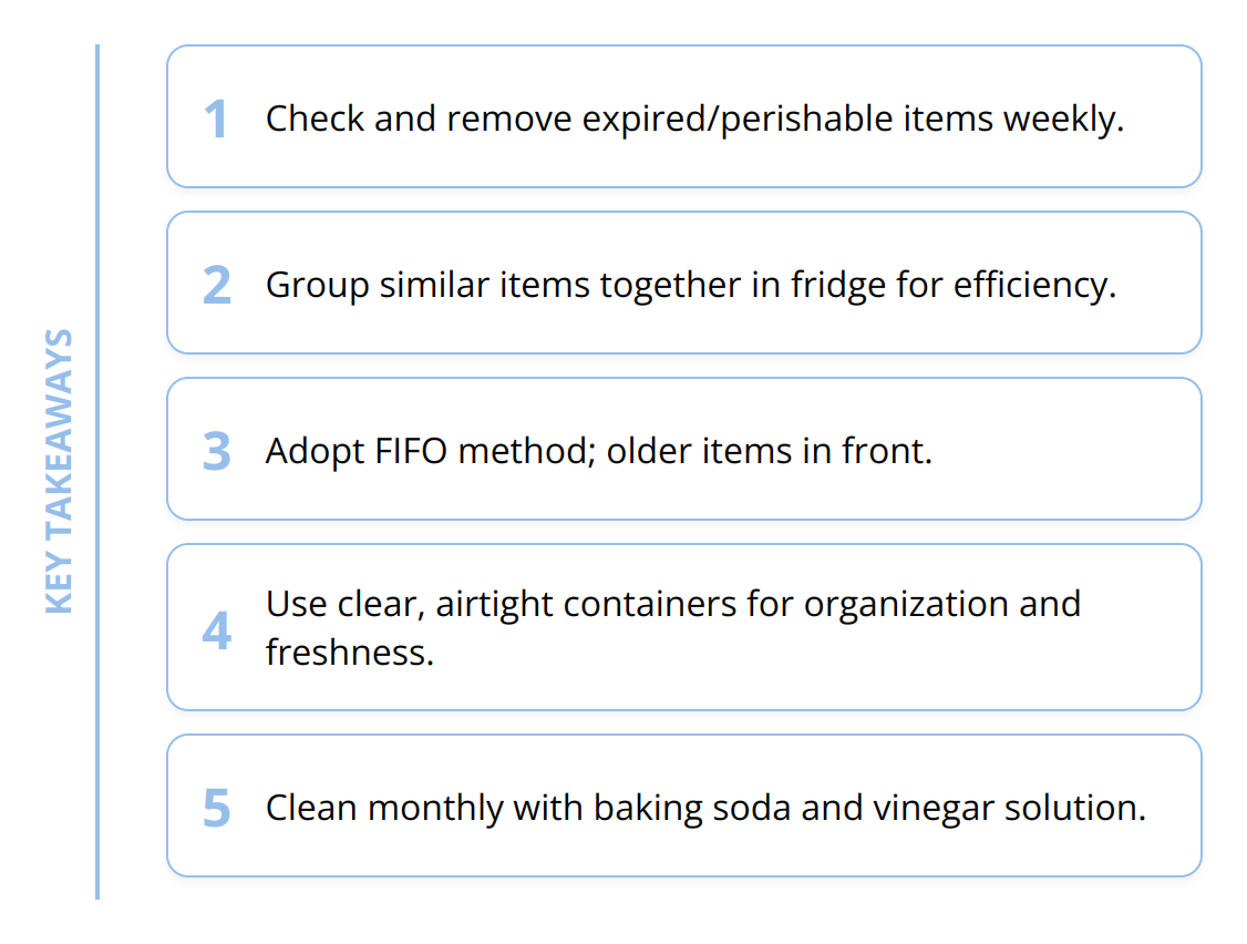Key Takeaways - Quick Fridge Cleanup Tips: Practical Tips