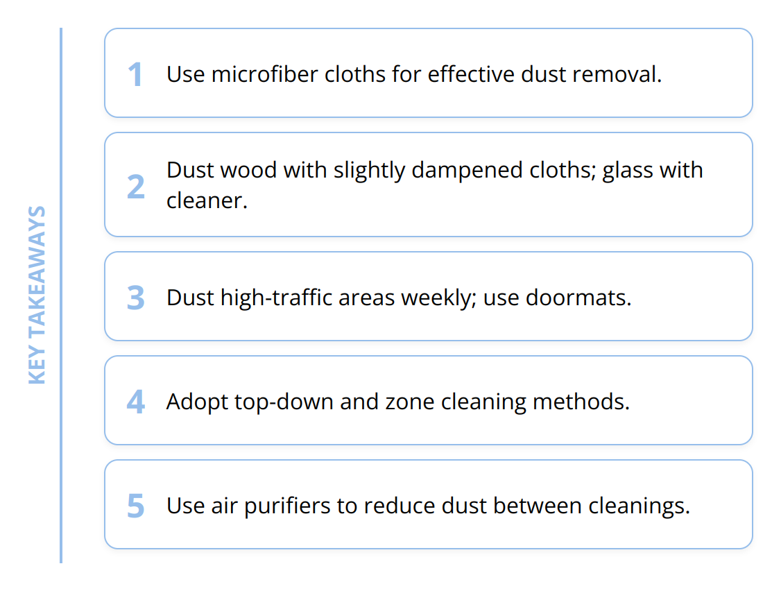 Key Takeaways - How to Dust Furniture Fast: Techniques That Work