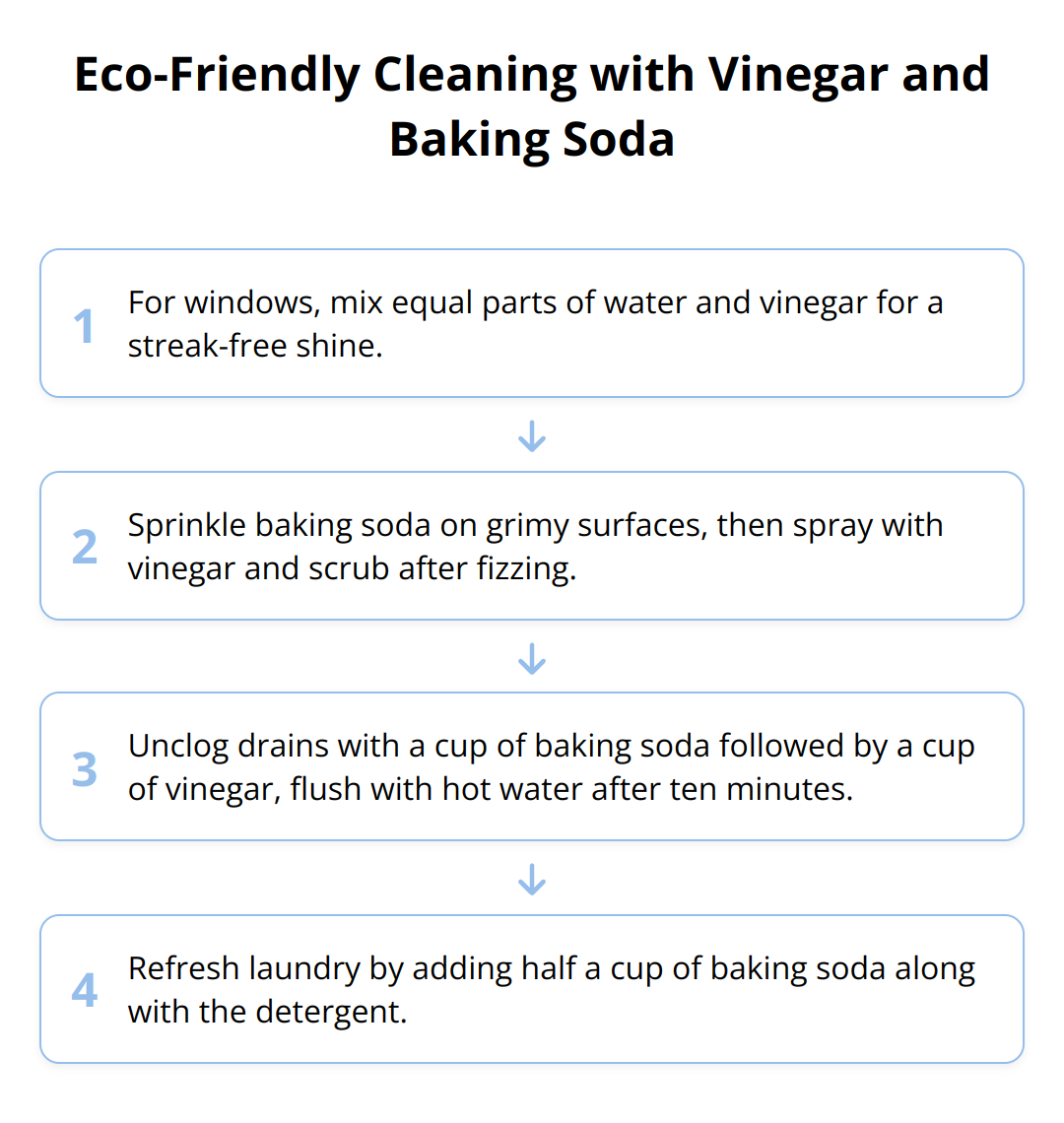 Flow Chart - Eco-Friendly Cleaning with Vinegar and Baking Soda