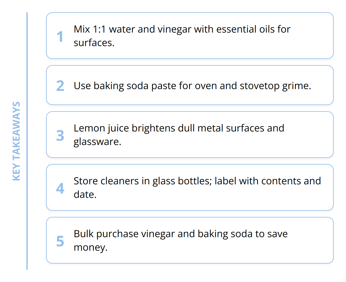 Key Takeaways - Natural Kitchen Cleaners: [Pro Tips]