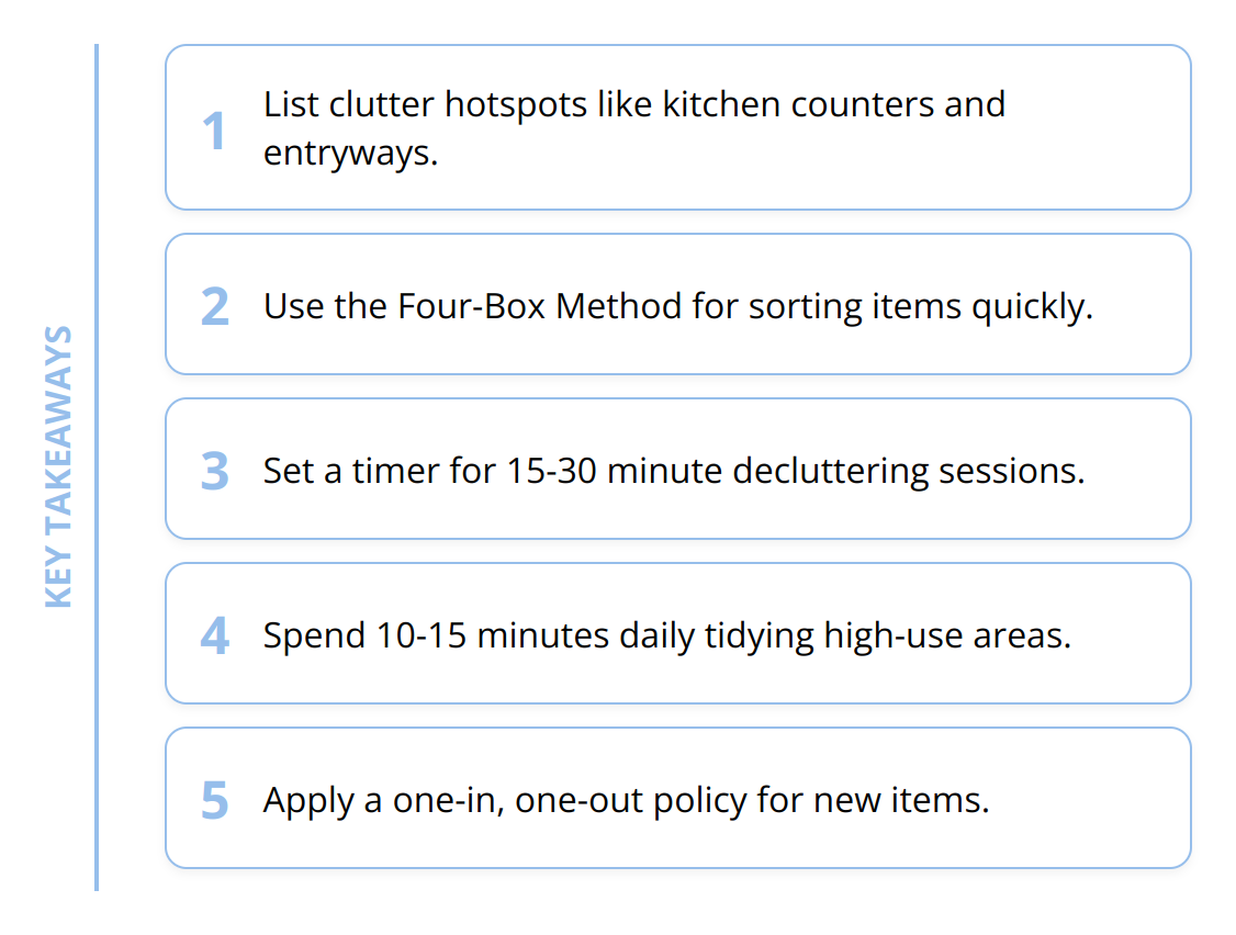 Key Takeaways - Quick Decluttering Checklist [Beginner's Guide]