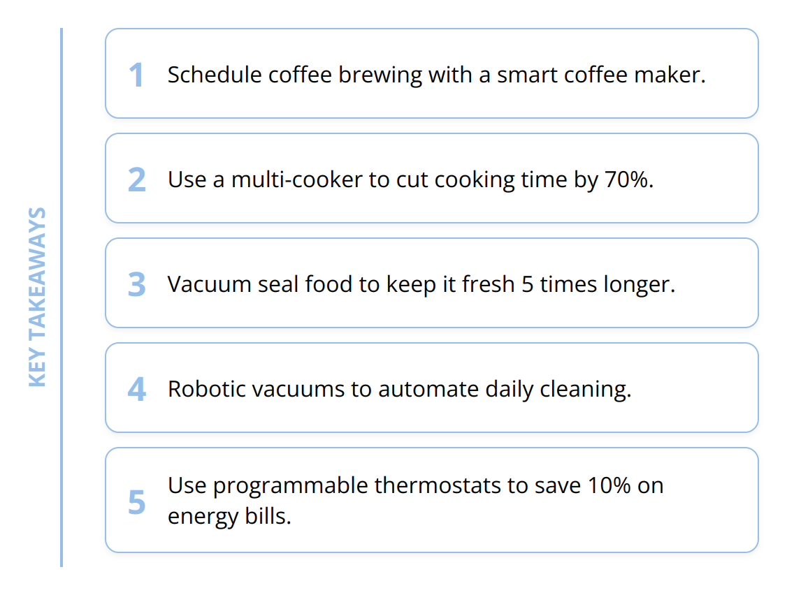 Key Takeaways - Time-Saving Household Gadgets [Guide]